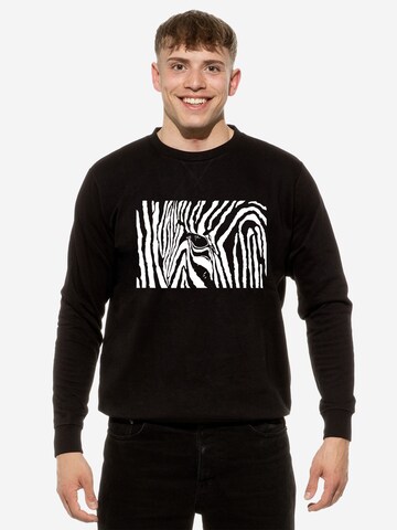 Sweat-shirt Cotton Prime en noir : devant
