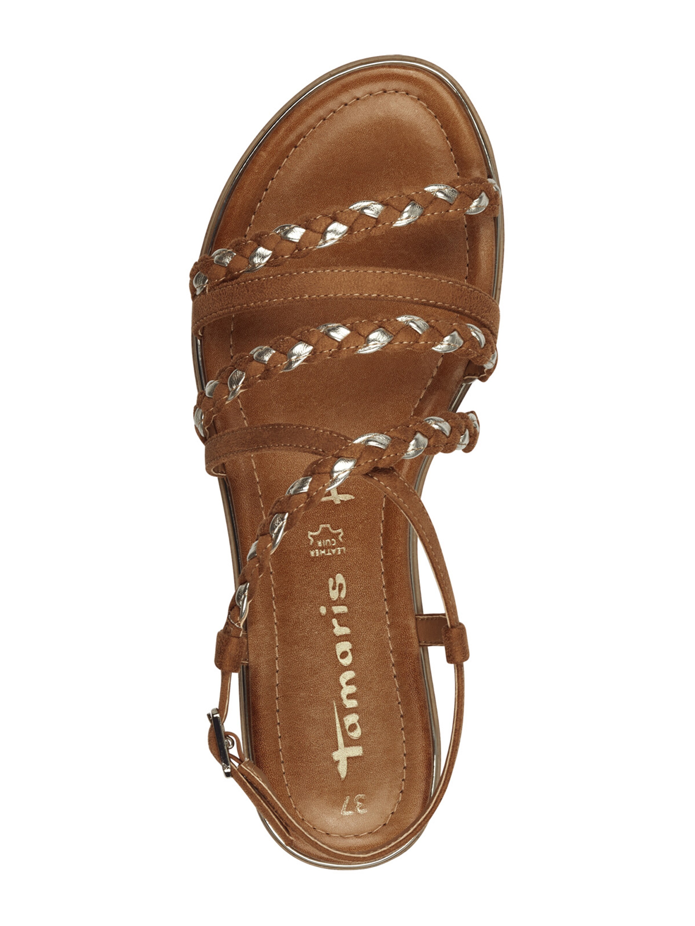 Tamaris Sandalen met riem in Bruin