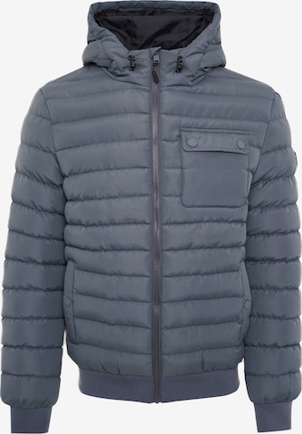Threadbare Between-Season Jacket 'Bescot' in Grey: front