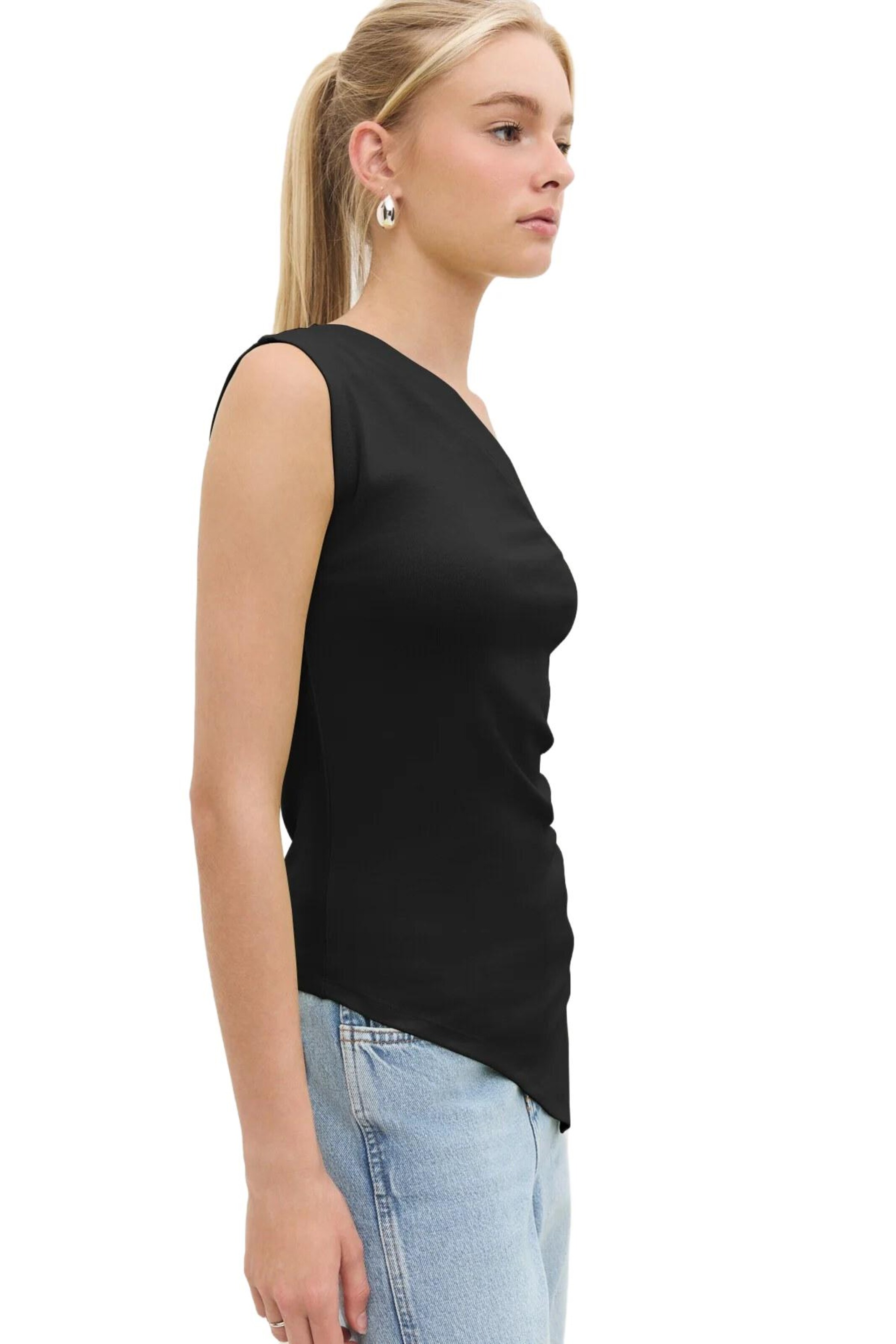 No Matter What Top in Schwarz