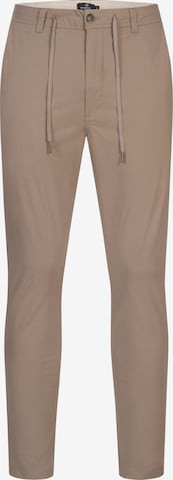 Pantalon chino ' Warren' Kronstadt en marron : devant