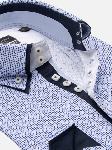 Slim fit Camicia business 'Marco Polo' di 7Camicie in bianco