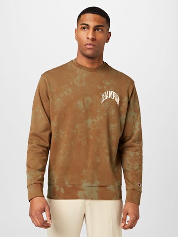 Sweat-shirt Champion Authentic Athletic Apparel en vert : devant