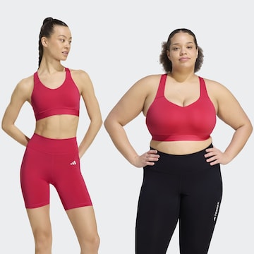 ADIDAS PERFORMANCE Bustier Sport-BH in Pink