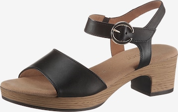 GABOR Sandals in Black: front