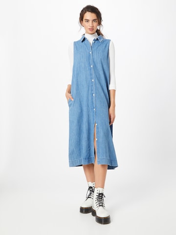 Monki Shirt Dress in Blue