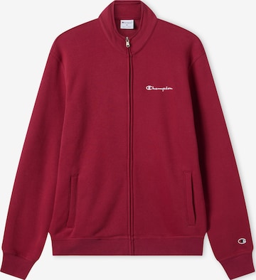 Champion Кофта на молнии в Красный: спереди
