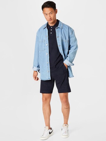 Lindbergh Regular Shorts 'Towel' in Blau