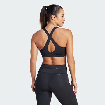 ADIDAS PERFORMANCE Bustier Sport bh 'Collective Power Fastimpact Luxe' in Zwart