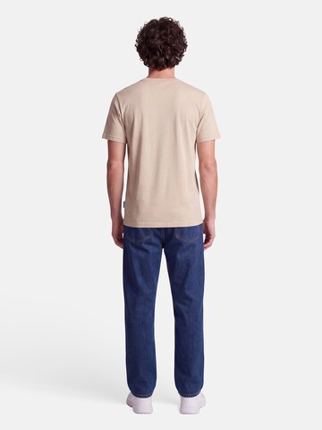 salzhaut T-Shirt 'Diek - Moin' in Beige: Rückseite