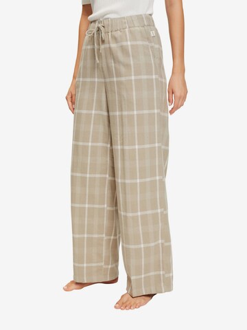 ESPRIT Pyjamahousut värissä beige