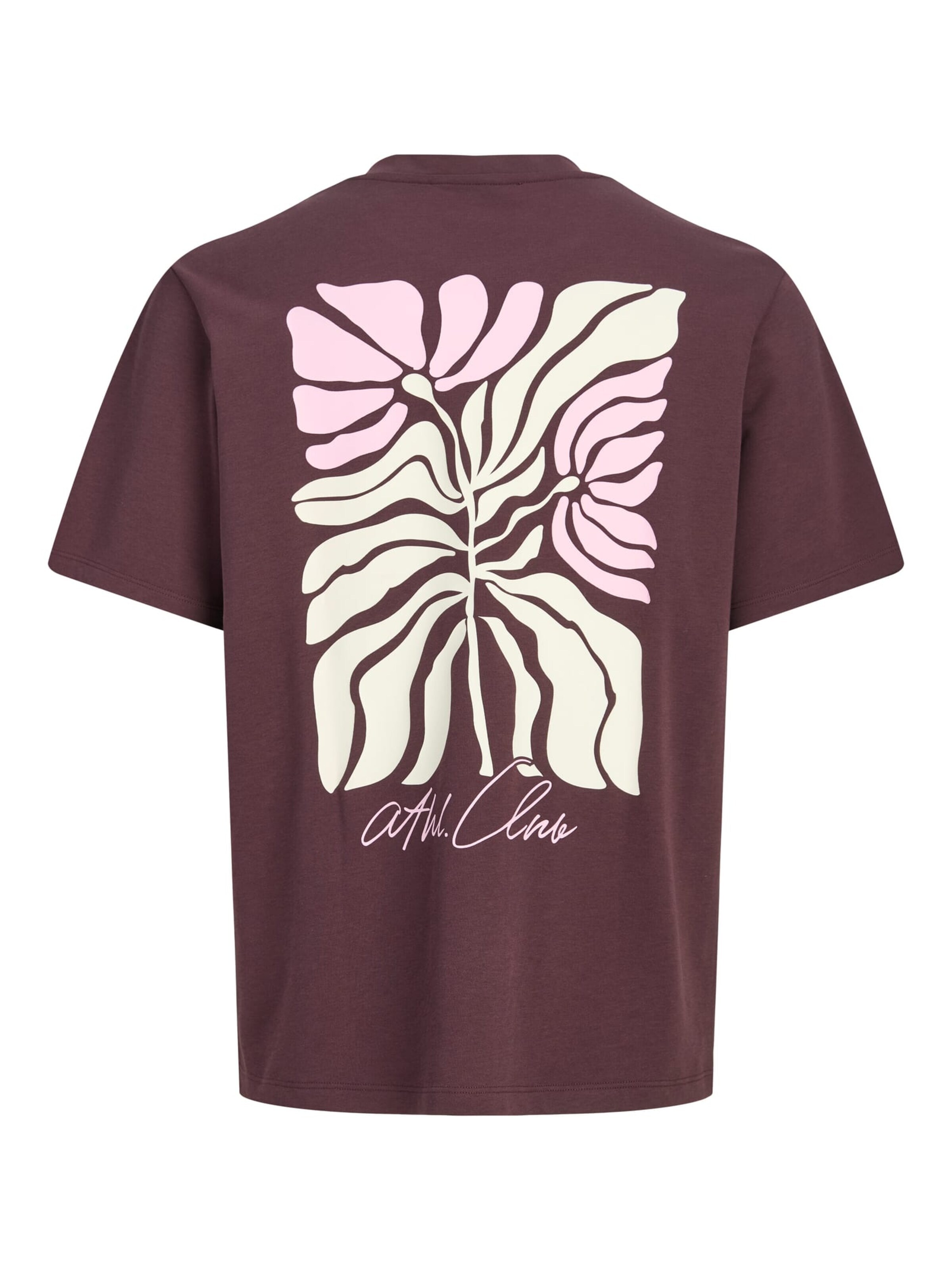 JACK & JONES Shirt 'Abstract' in Rood