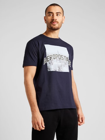 AÉROPOSTALE T-shirt i blå: framsida