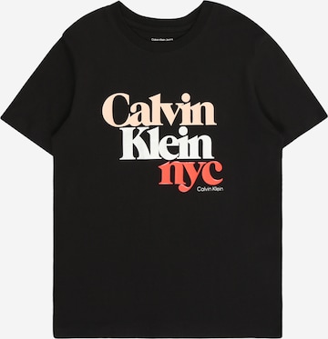 Maglietta di Calvin Klein Jeans in nero: frontale