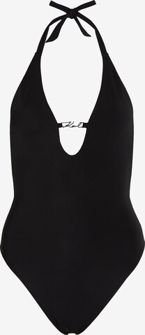 Maillot de bain Karl Lagerfeld en noir : devant