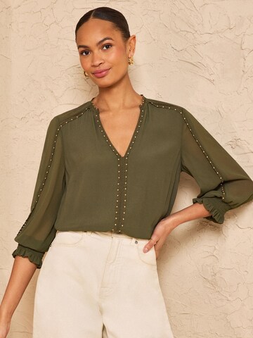 Bluză de la love & roses pe verde: față