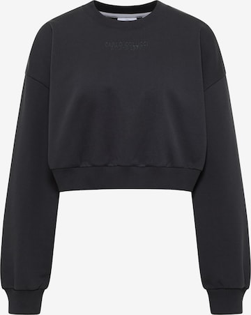 Carlo Colucci Sweatshirt 'Durante' in Zwart: voorkant