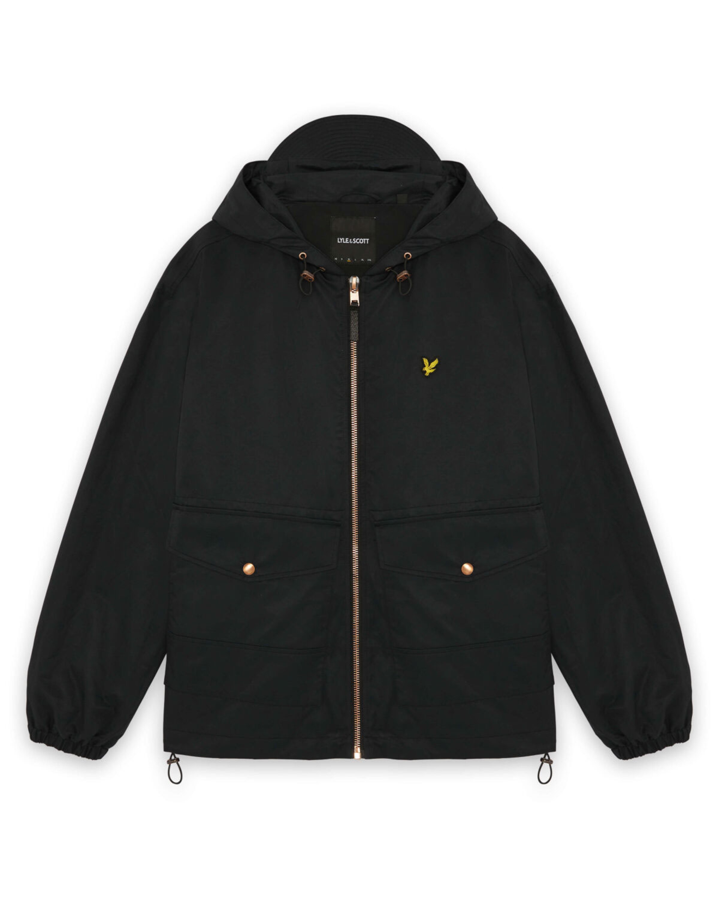 Lyle & Scott Tussenjas in Zwart: voorkant