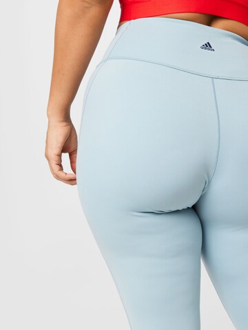 ADIDAS SPORTSWEAR Skinny Workout Pants in Blue