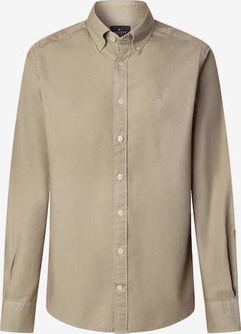 Coupe regular Chemise ' Ess ' Hackett London en beige : devant