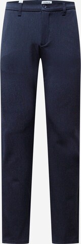 Woodbird Normální Chino kalhoty 'Steffen' – modrá: přední strana
