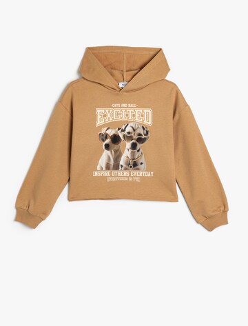 Koton Sweatshirt in Braun: Vorderseite