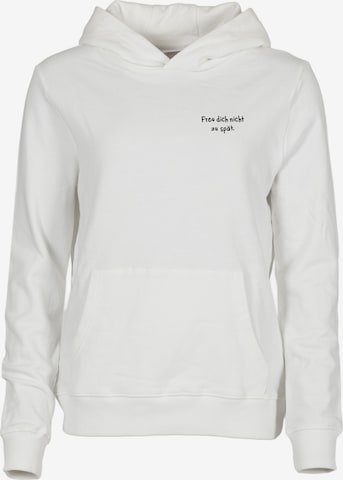 Kleinigkeit - Sudadera 'Freu Dich' en blanco: frente