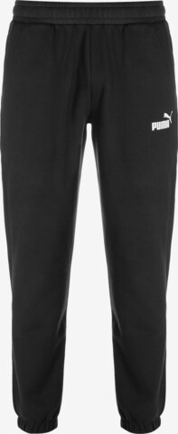 PUMA - Tapered Pantalón deportivo 'Essentials Elevated' en negro: frente