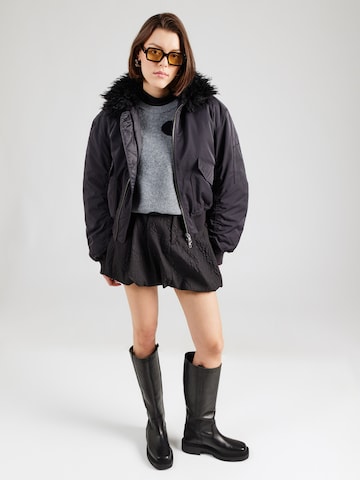 PIECES Pullover 'PCOSLA' in Grau