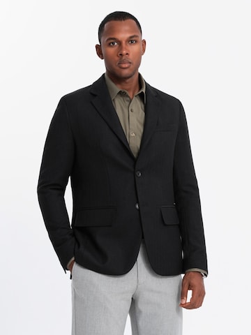 Coupe regular Veste de costume Ombre en noir