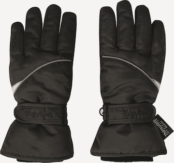 Gants PLAYSHOES en noir : devant