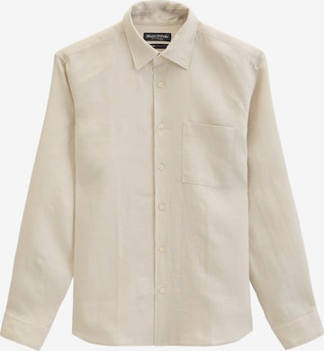 Marc O'Polo Button Up Shirt in Beige: front