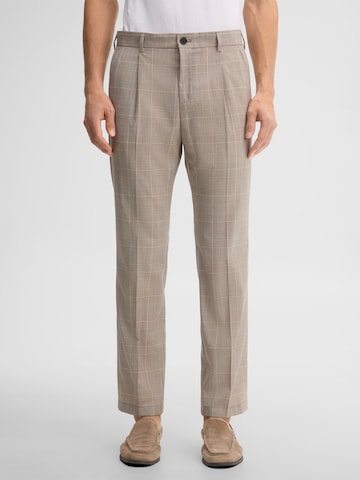 Regular Pantalon à plis STRELLSON en beige : devant