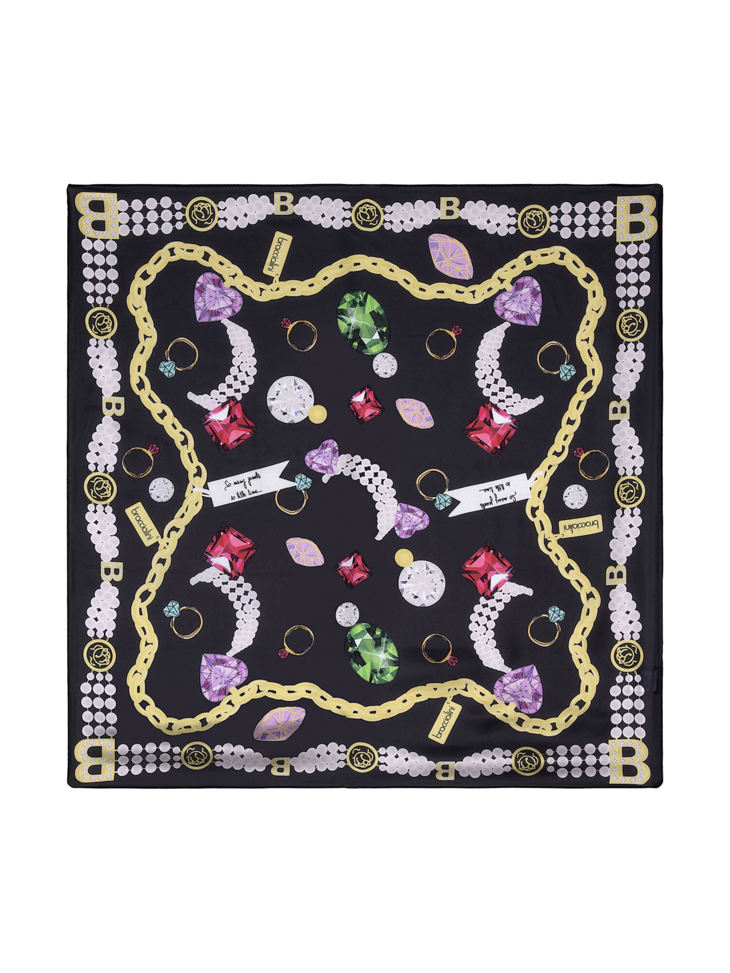 Foulard di Braccialini in nero: frontale