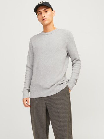 JACK & JONES Trui 'JJEPerfect' in Grijs: voorkant