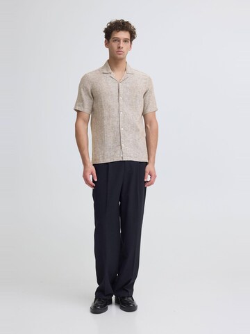 Coupe regular Chemise ' CFSauby Linen Mix ' Casual Friday en marron