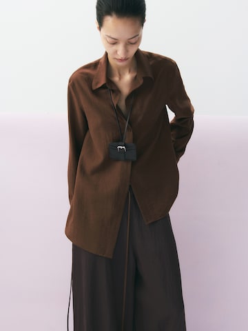 MANGO Blouse 'GALE' in Brown: front