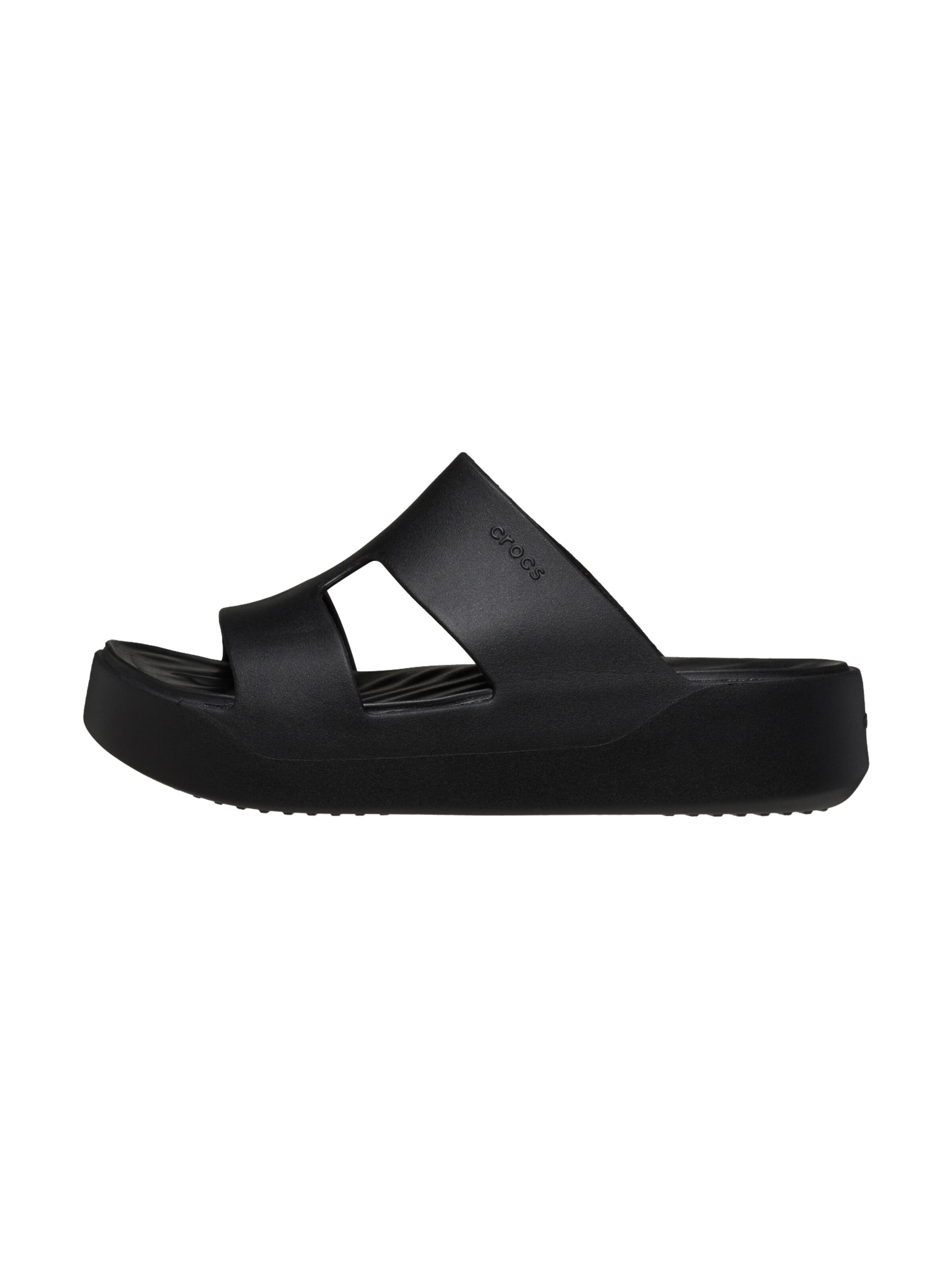 Sandales 'Getaway Platform-Sandalen zum Hineinschlüpfen' Crocs en noir : devant