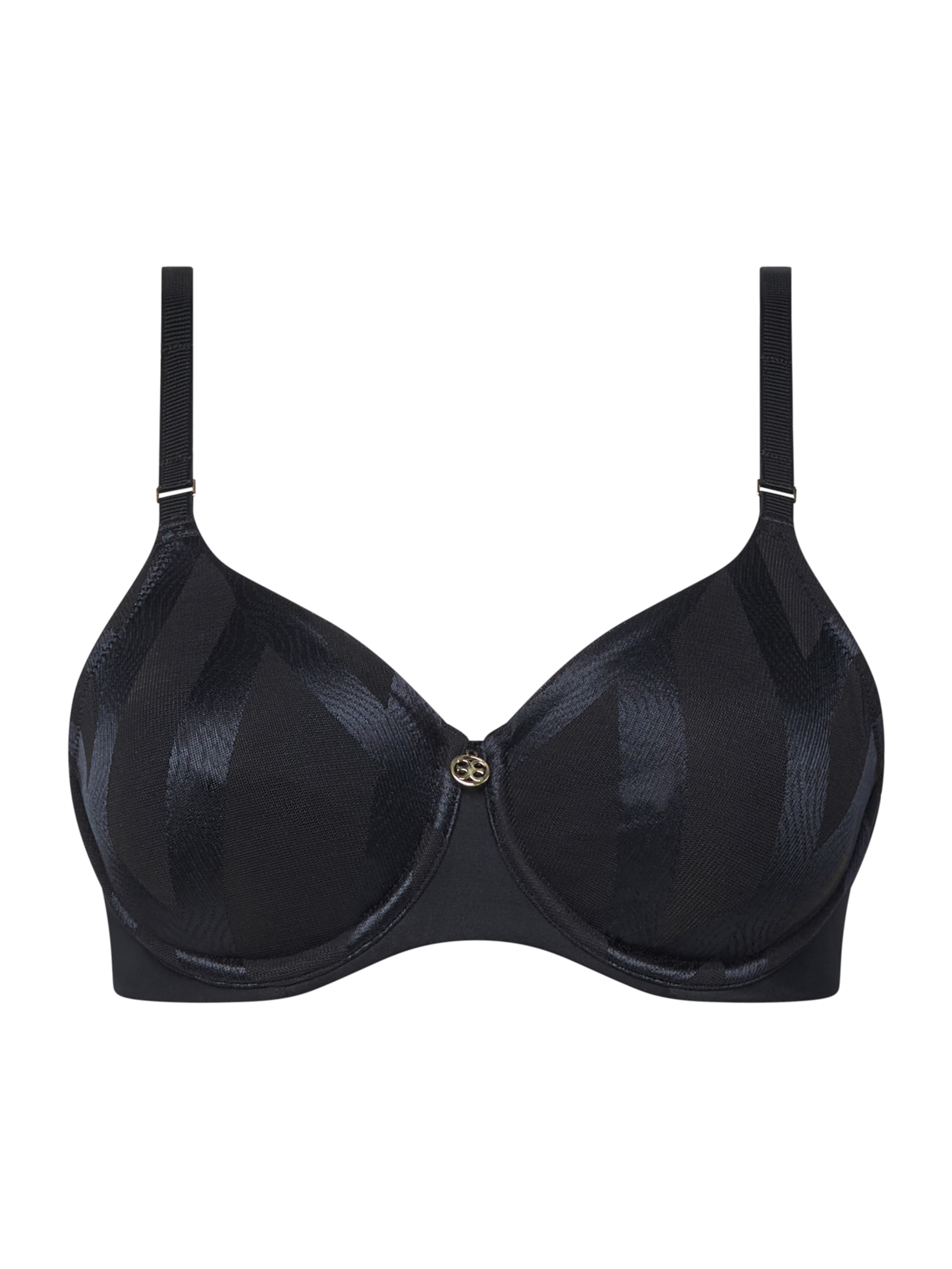 Chantelle Minimiser Bra 'GLAZE' in Black: front