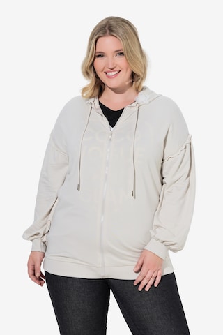 MIAMODA Sweatvest in Wit: voorkant