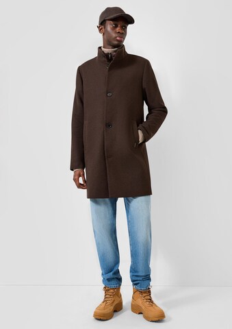 Manteau mi-saison QS en marron : devant