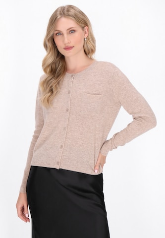 Cardigan 'Classic' DreiMaster Klassik en beige : devant