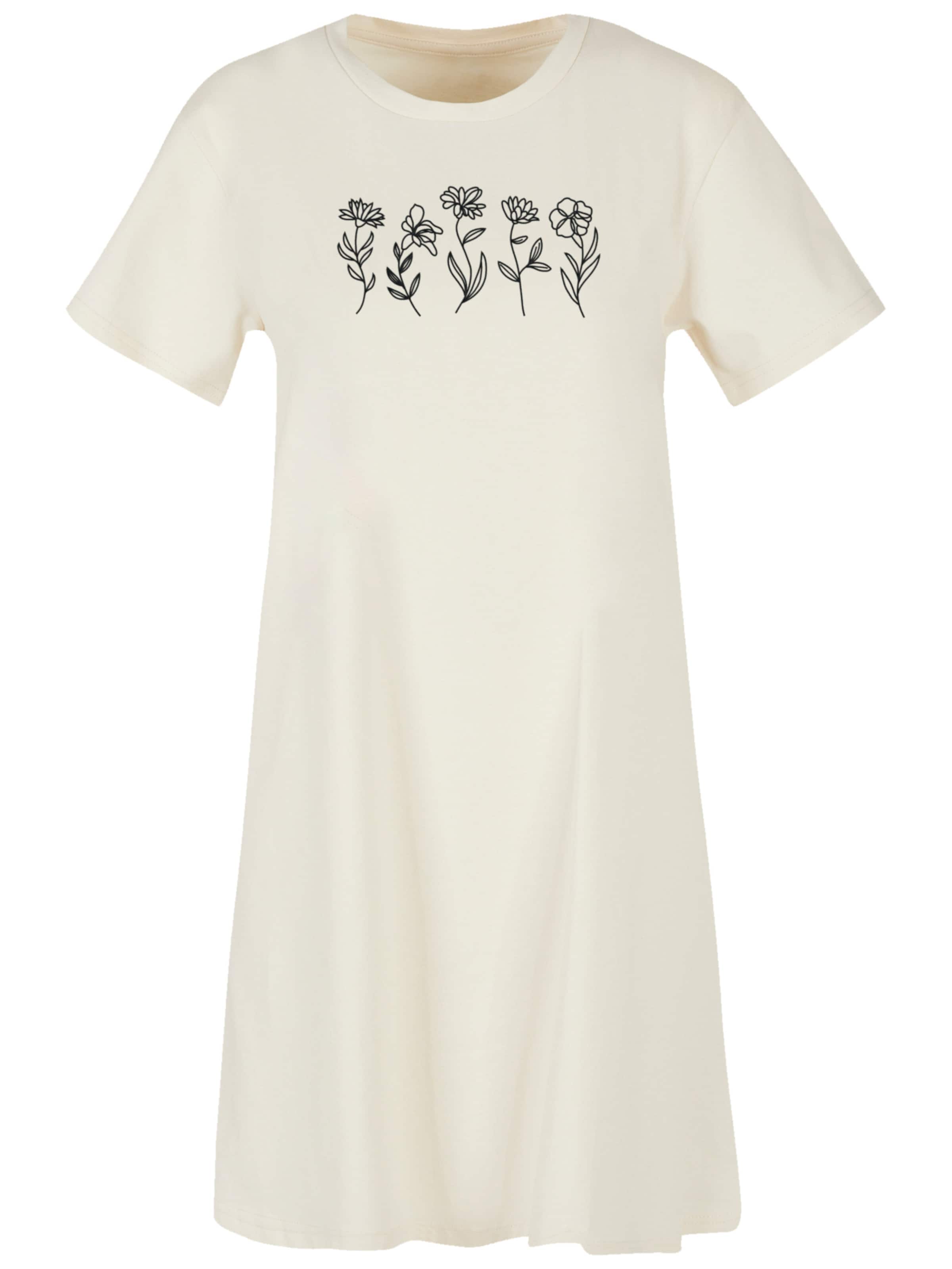 F4NT4STIC Kleid 'Wildflower Minimalistic' in Beige: Vorderseite