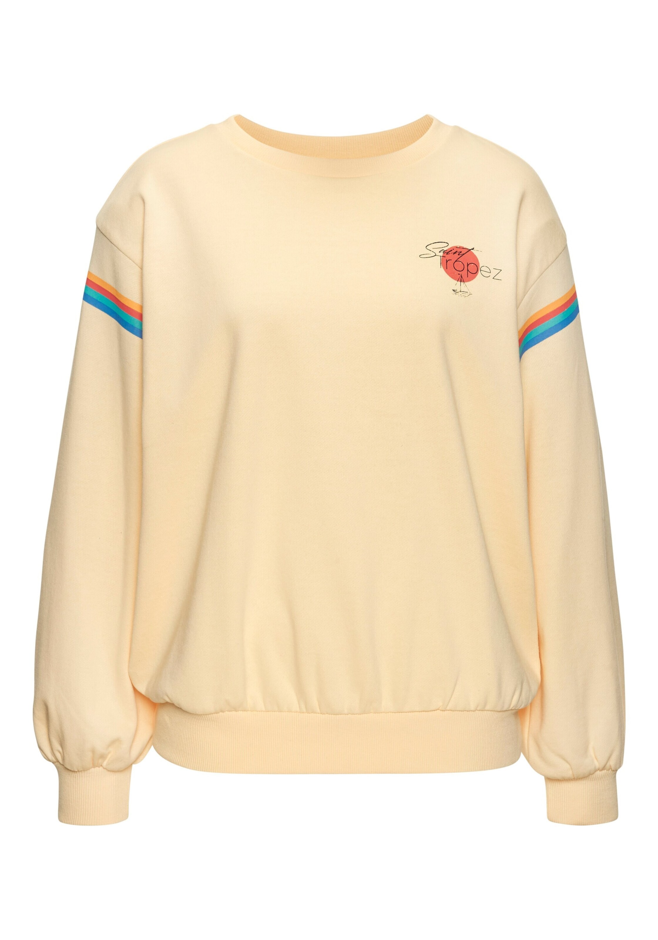 BENCH Sweatshirt in Yellow: front