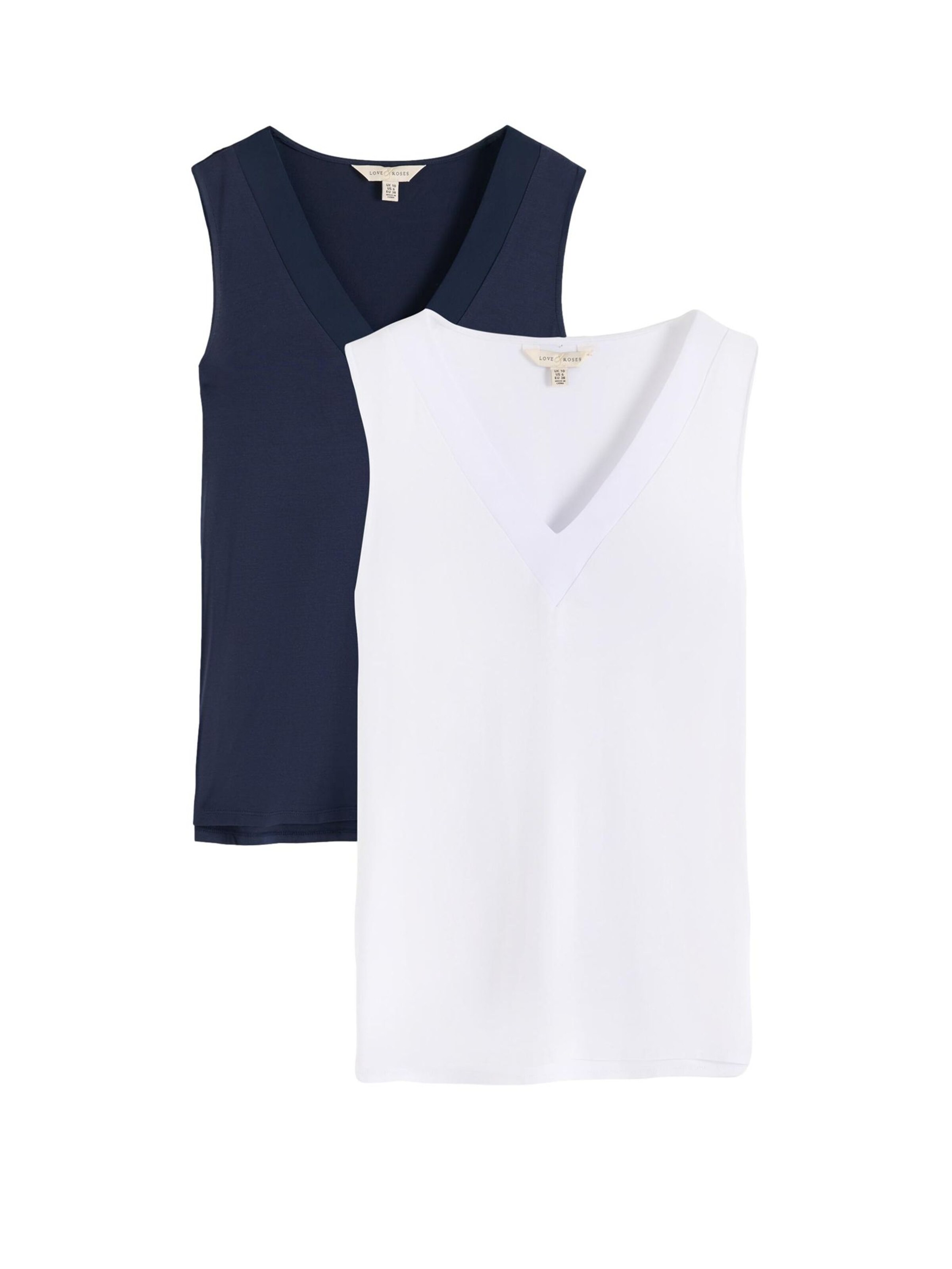 love & roses Top in Blauw: voorkant