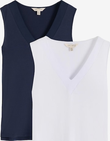 Haut love & roses en bleu : devant