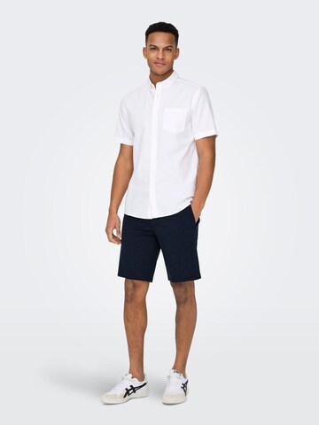 Only & Sons tavaline Chino-püksid 'Mark', värv sinine