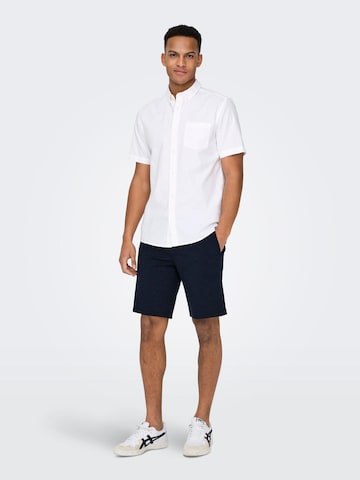 Only & Sons Regular Shorts 'Mark' in Blau