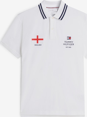 balta TOMMY HILFIGER Marškinėliai 'STANDARD COUNTRY ENG': priekis