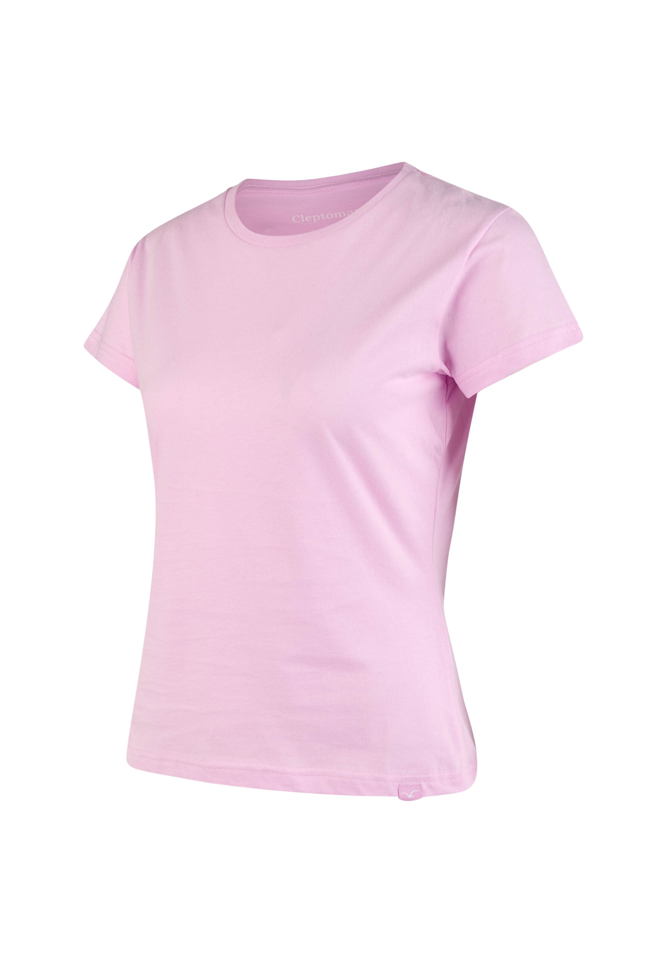 Cleptomanicx Shirt 'Slim Tee Ligull Slim' in Pink